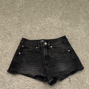 Garage Black Jean Shorts